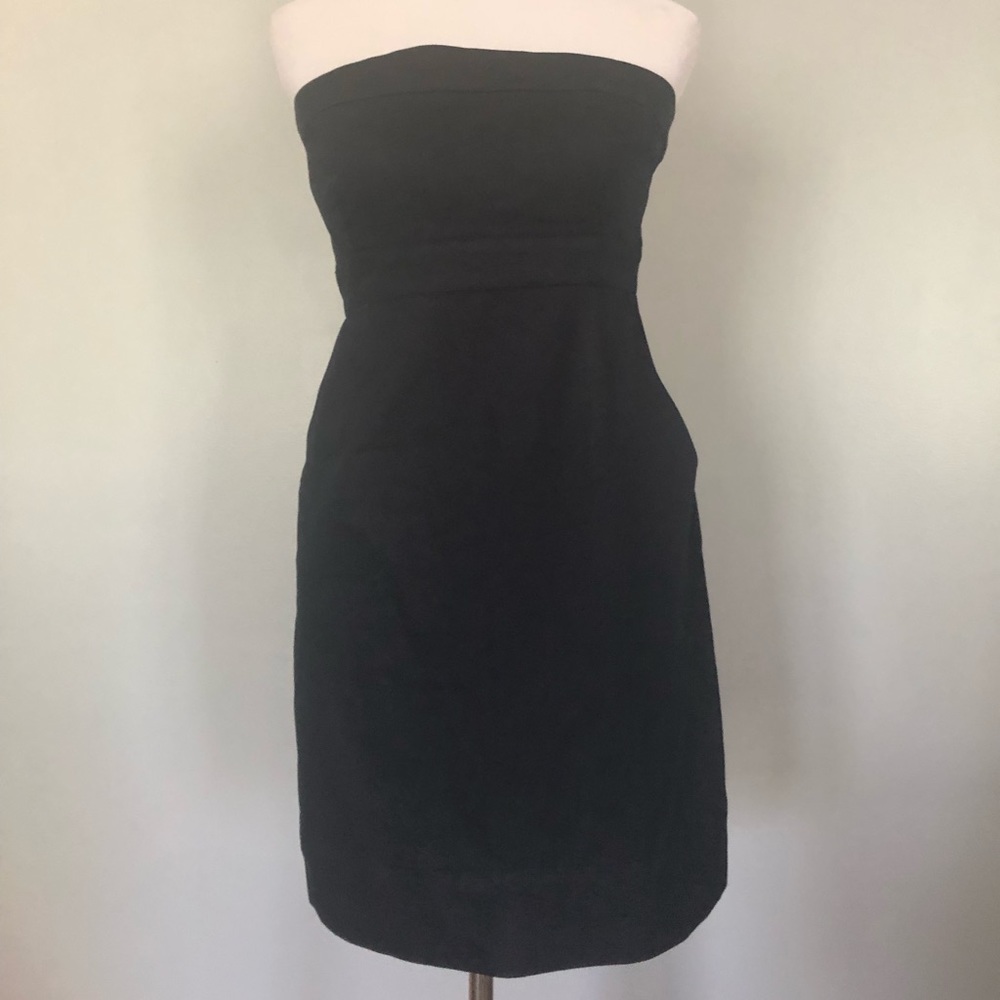 Strapless denim dress